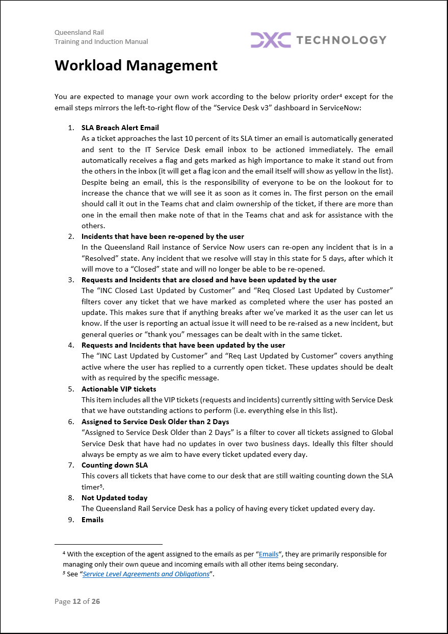 Onboarding Manual Workload Management